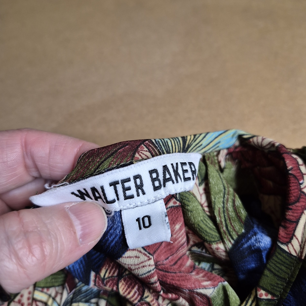 Walter Baker Multicolor Floral Long Sleeve Dress - Picture 7 of 10